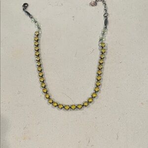 Chic Yellow Gemstone Necklace